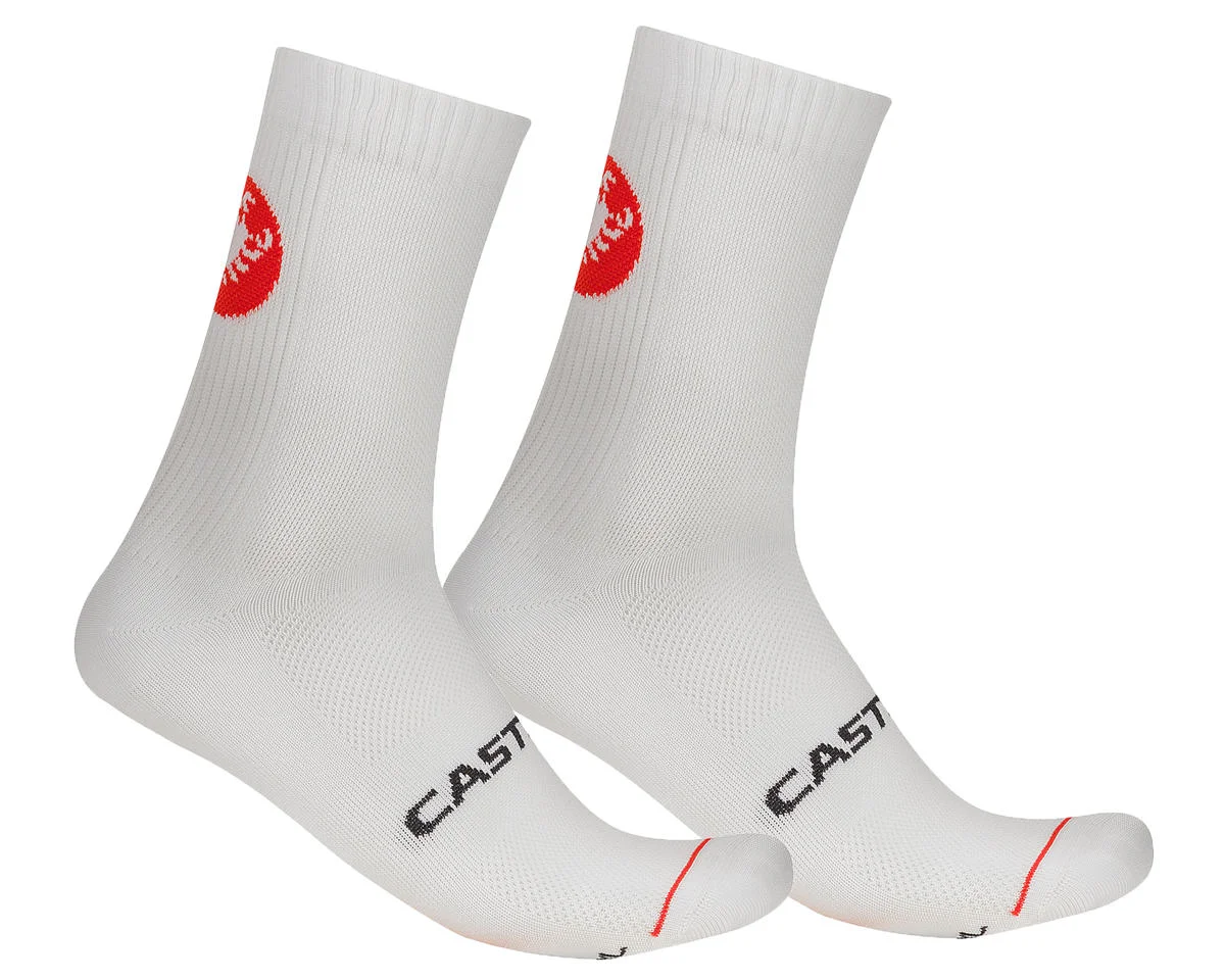Castelli Entrata 12 Socks (White) (L/XL)